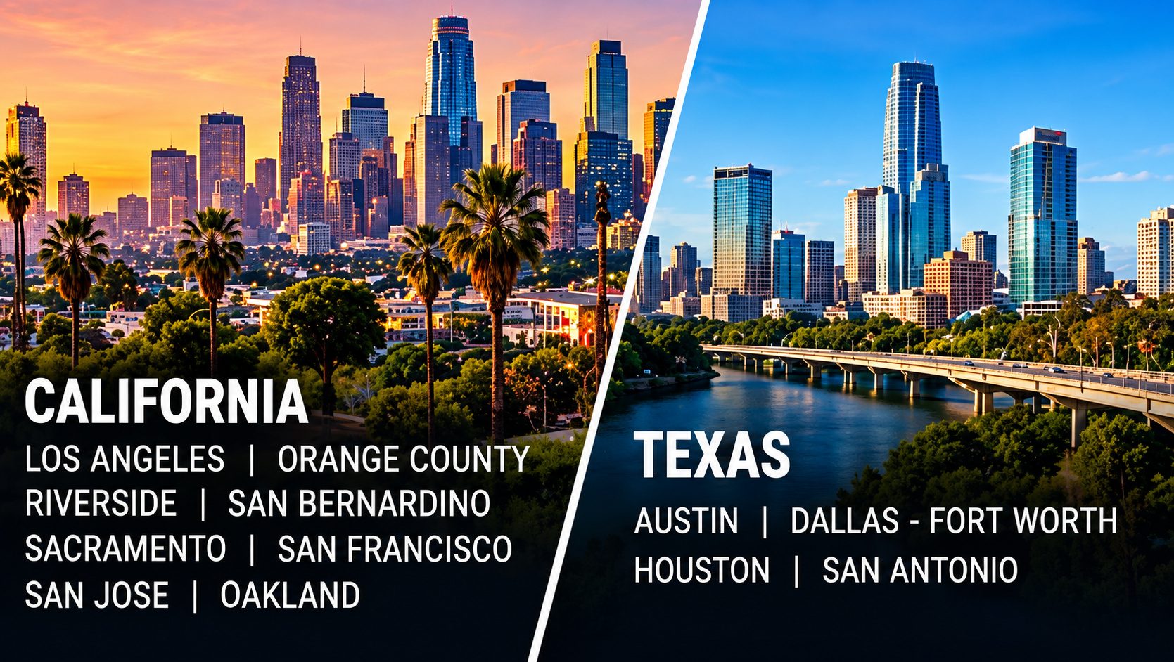 Reyes Glass Group mobile auto glass service areas across California and Texas